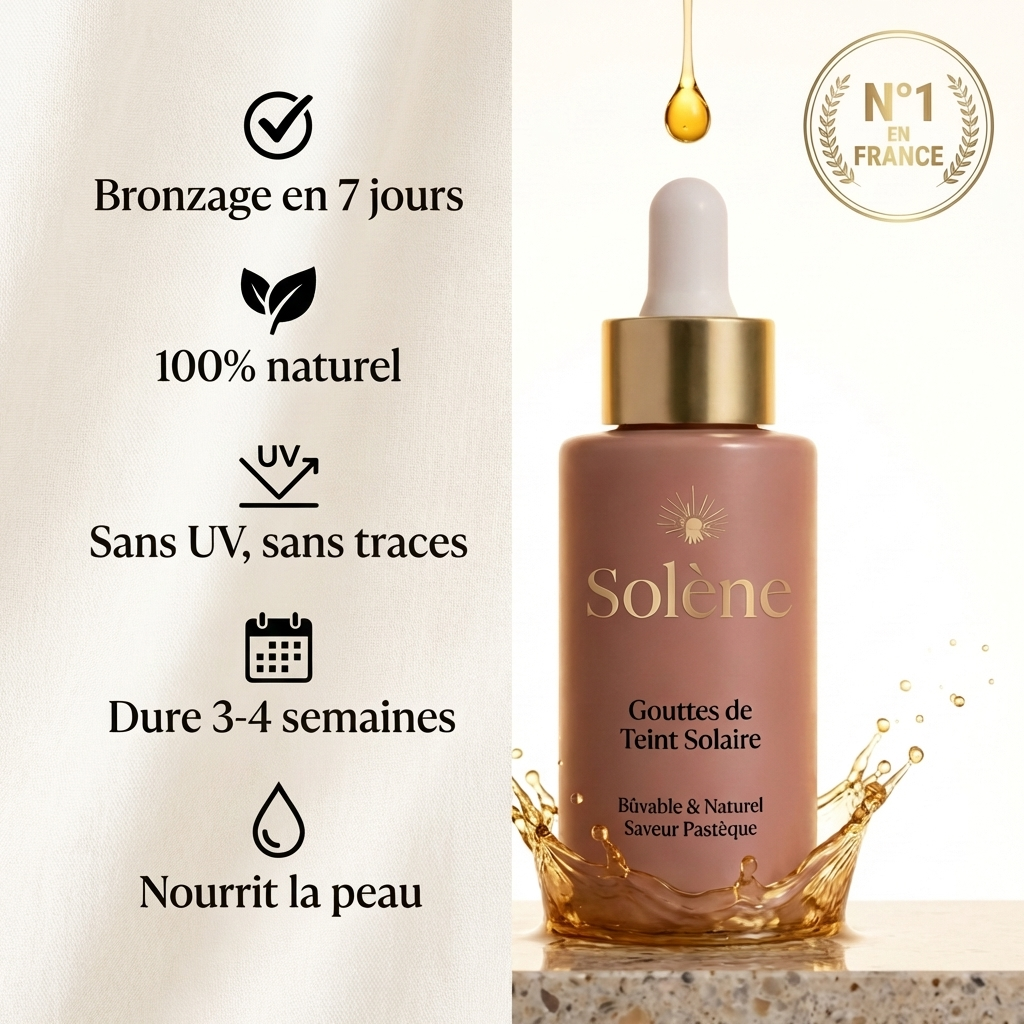 Résultat autobronzant Solène - Teint hâlé et lumineux sur la peau